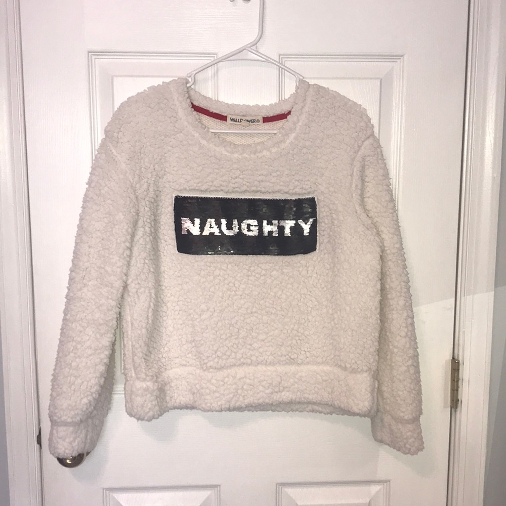Naughty to Nice reversible “ugly xmas sweater”